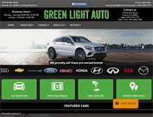 Tablet Screenshot of greenlightautocorona.com